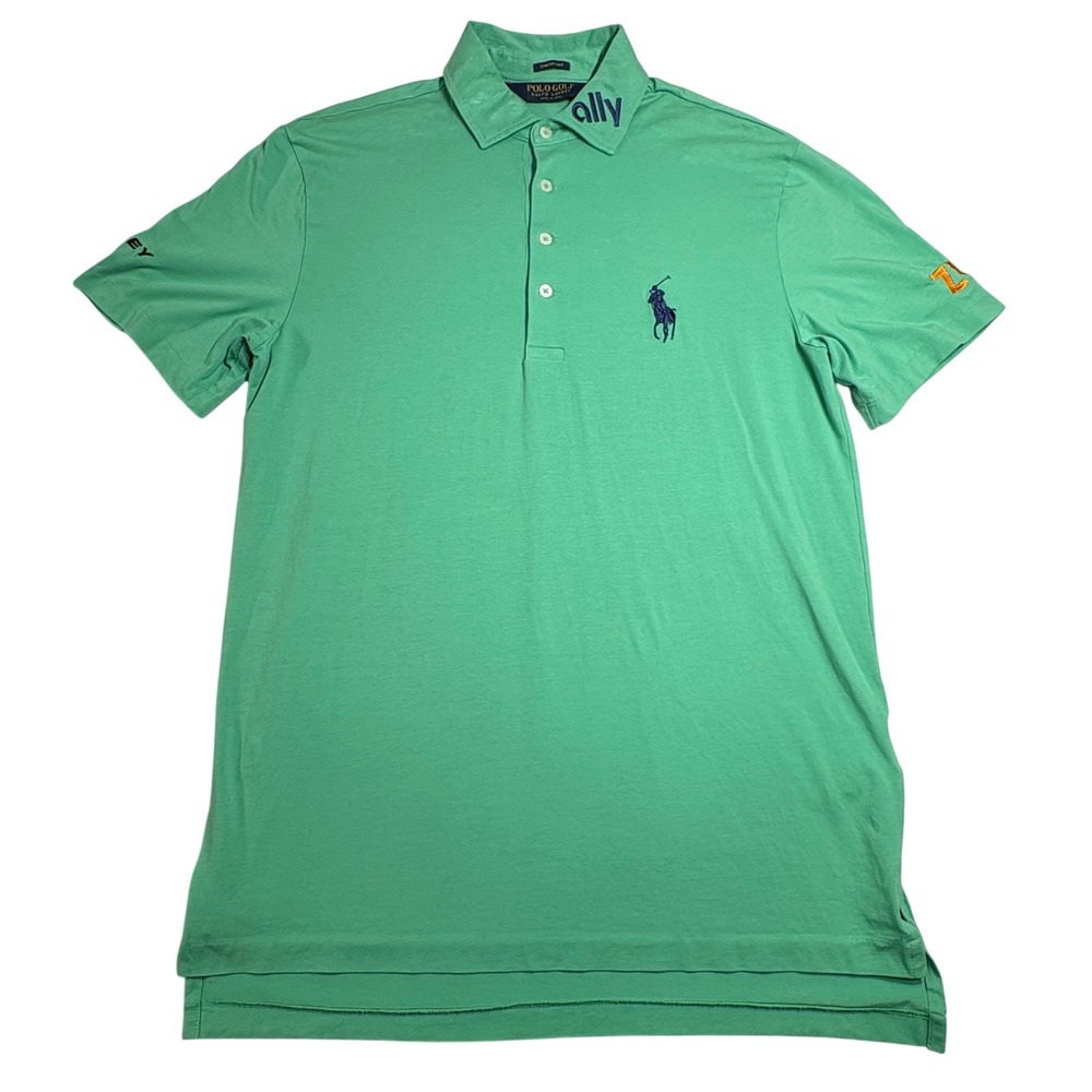 Ralph Lauren Polo Golf Mens Small Green Stretch Lisle Polo Shirt Ally Odyssey‎ - Picture 2 of 10